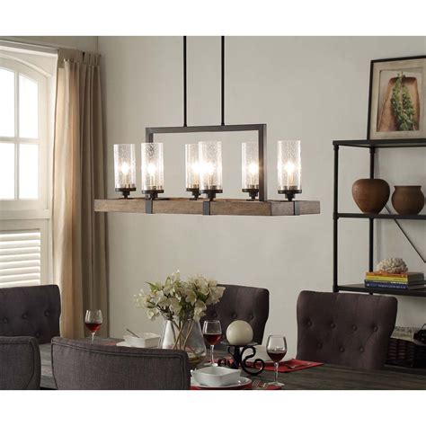 metal and wood box chandelier|wood chandeliers overstock.